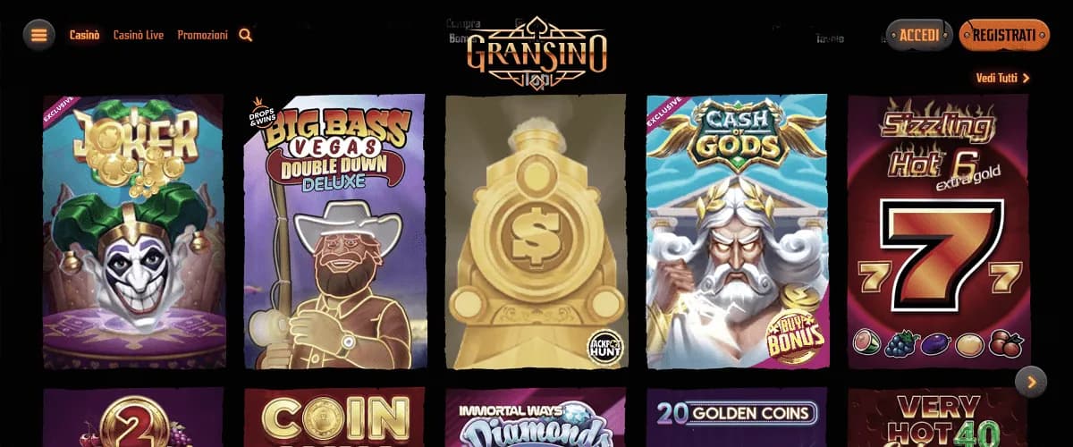 gransino migliori casino online nuovi